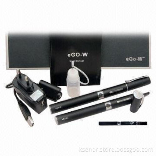 eGo-W E-cigarette Starter Kit with 650/900/1,100mAh Battery Capacity, Sized 140 x 14mm